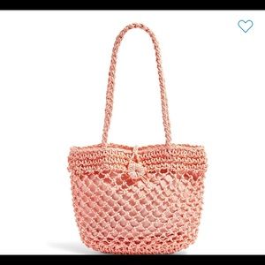 Topshop Fizzle Straw Tote NWT